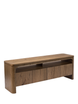 John Lewis Solace Cracked Oak Media Unit, Mid Tone Oak