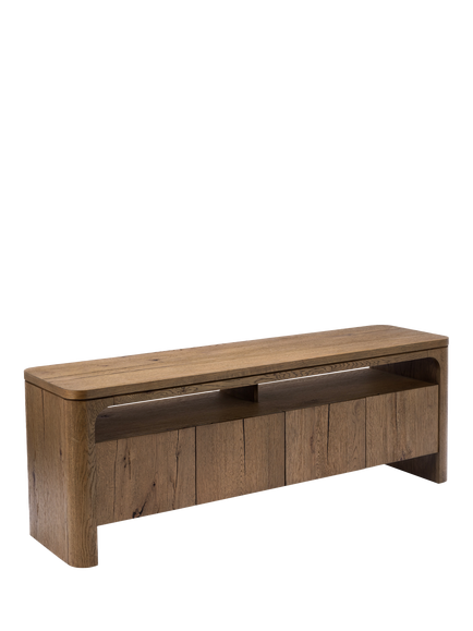 John Lewis Solace Cracked Oak Media Unit, Mid Tone Oak, Mid Tone