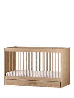 Silver Cross Geneva Cotbed, Oak - view 2, Oak