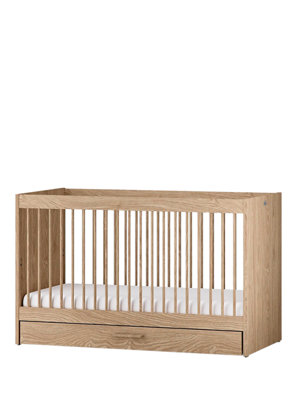 Silver Cross Geneva Cotbed, Oak - view 2, Oak