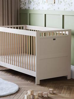 Silver Cross Seville Cotbed and Mattress, Cashmere/Oak - view 2, Oak