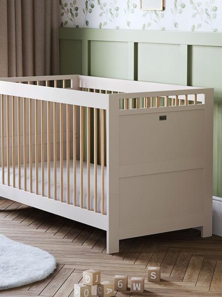 Silver Cross Seville Cotbed and Mattress, Cashmere/Oak - view 2, Oak