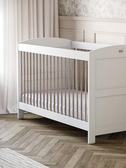 Silver Cross Valencia Cotbed and Mattress, Ash White - view 2, Ash White