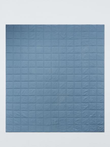 John Lewis Muslin Washed Quilted Bedspread - view 2, Bluestone