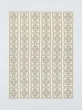 John Lewis Chain Geo Knitted Throw, Black, Natural