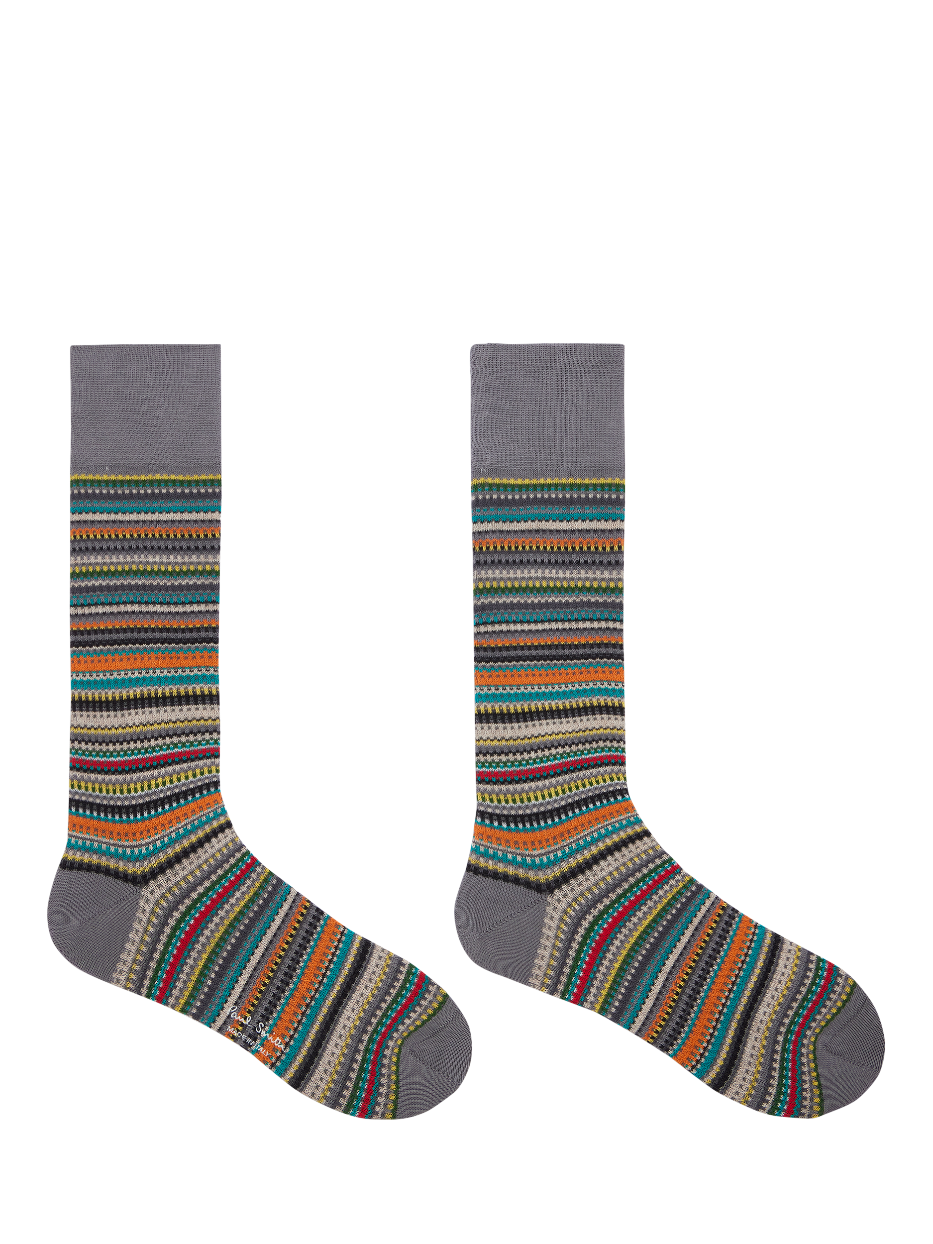Product image 4 of 4, which shows Paul Smith Stripe Cotton Blend Socks, Pack of 3, Multi