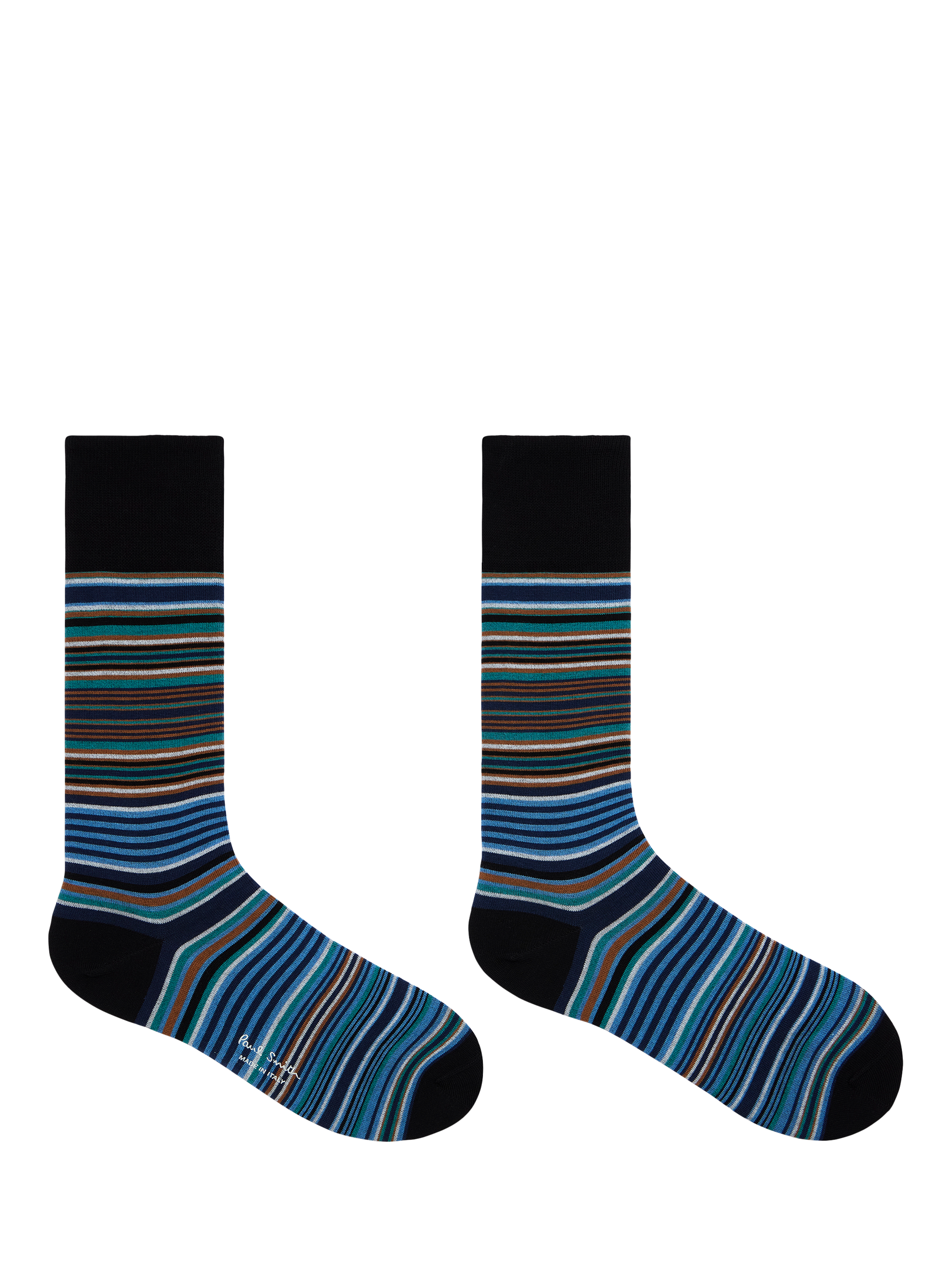 Product image 2 of 4, which shows Paul Smith Patterned Cotton Blend Socks, Pack of 3, Multi