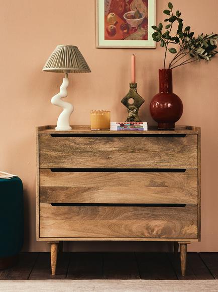Swoon Southwark 3 Drawer Chest, Natural - view 2, Light Wood