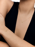 Monica Vinader 14ct Mini Heart Chain Necklace, Gold