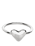 Monica Vinader Heart Stacking Ring, Silver