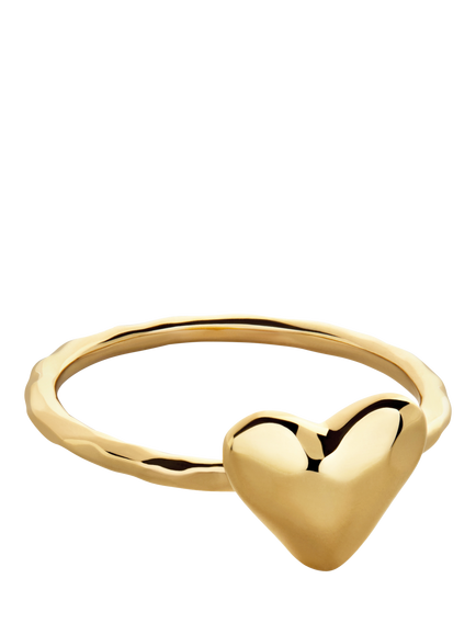 Monica Vinader Heart Stacking Ring, Gold