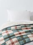 John Lewis Patchwork Check Quilted Bedspread, Multi