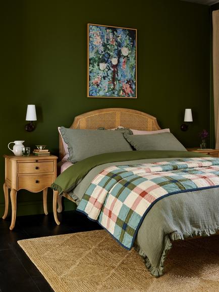 John Lewis Patchwork Check Quilt, Multi - view 2, Multi