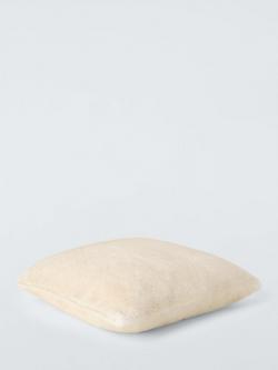 John Lewis Luxury Faux Fur Plain Cushion - view 2, Gold