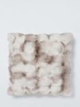 John Lewis Premium Faux Lynx Fur Cushion, White