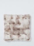 John Lewis Premium Faux Lynx Fur Cushion, White