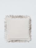 John Lewis Premium Ostrich Faux Fur Cushion, White