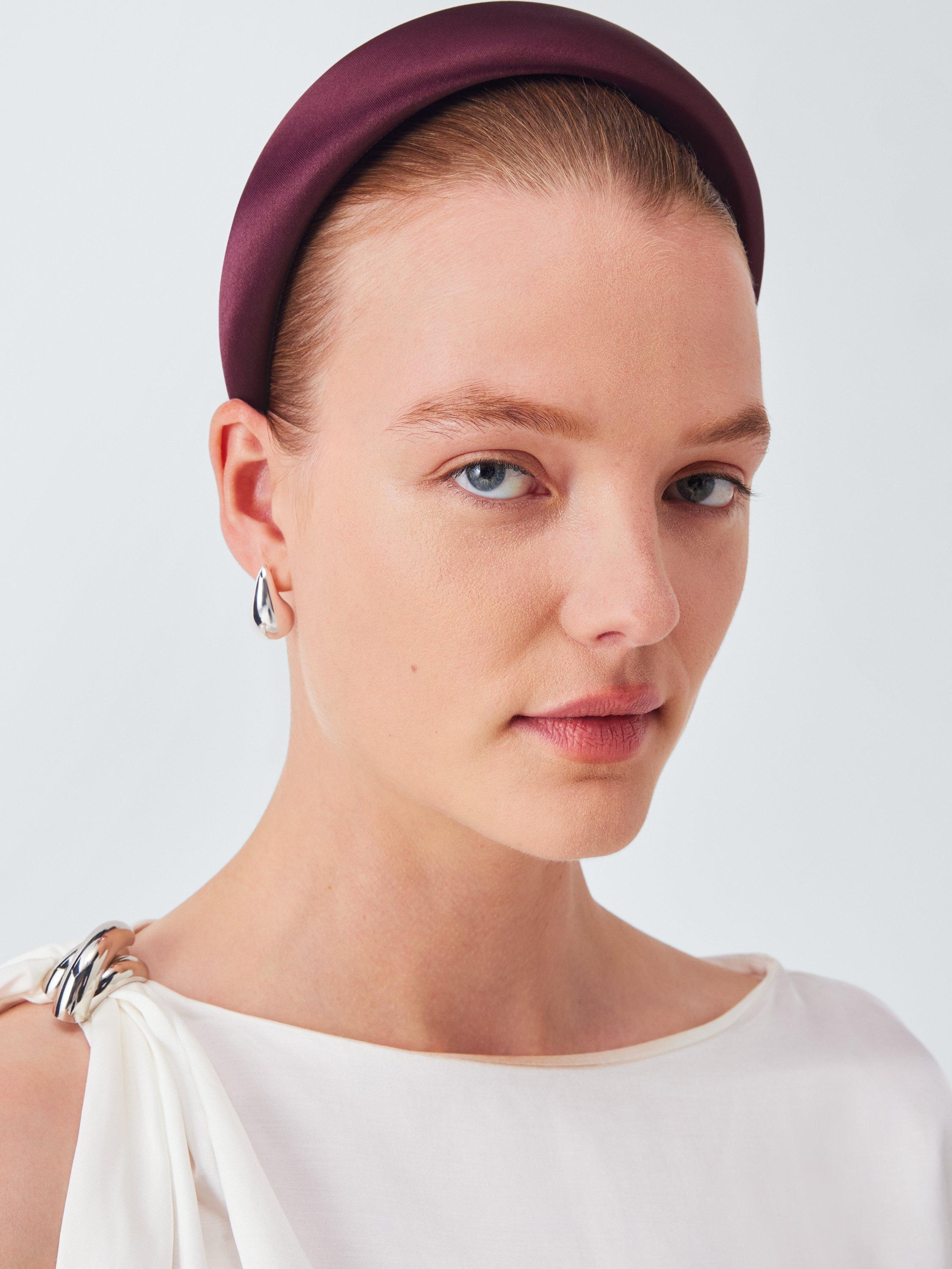 Product image 1 of 4, which shows John Lewis Aria Headband, Claret