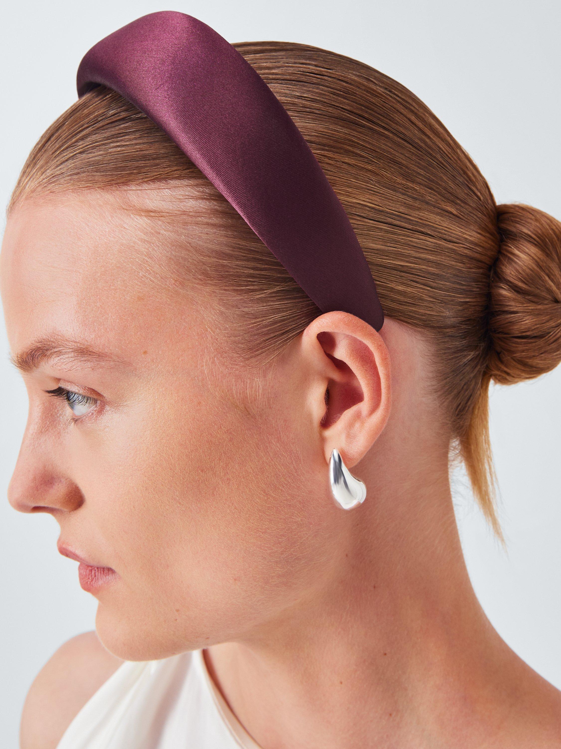 Product image 4 of 4, which shows John Lewis Aria Headband, Claret