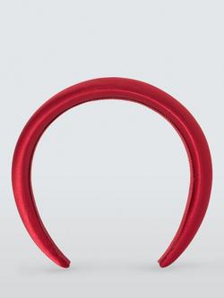 John Lewis Aria Headband, Red - view 2, Red