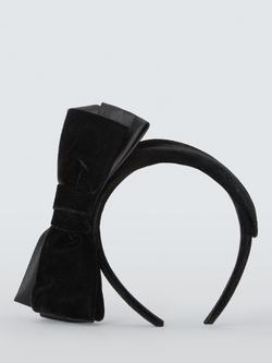 John Lewis Aubrey Bow Headband, Black - view 2, Black