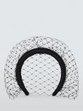 John Lewis Aubrey Veil Headband, Black