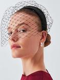 John Lewis Aubrey Veil Headband, Black