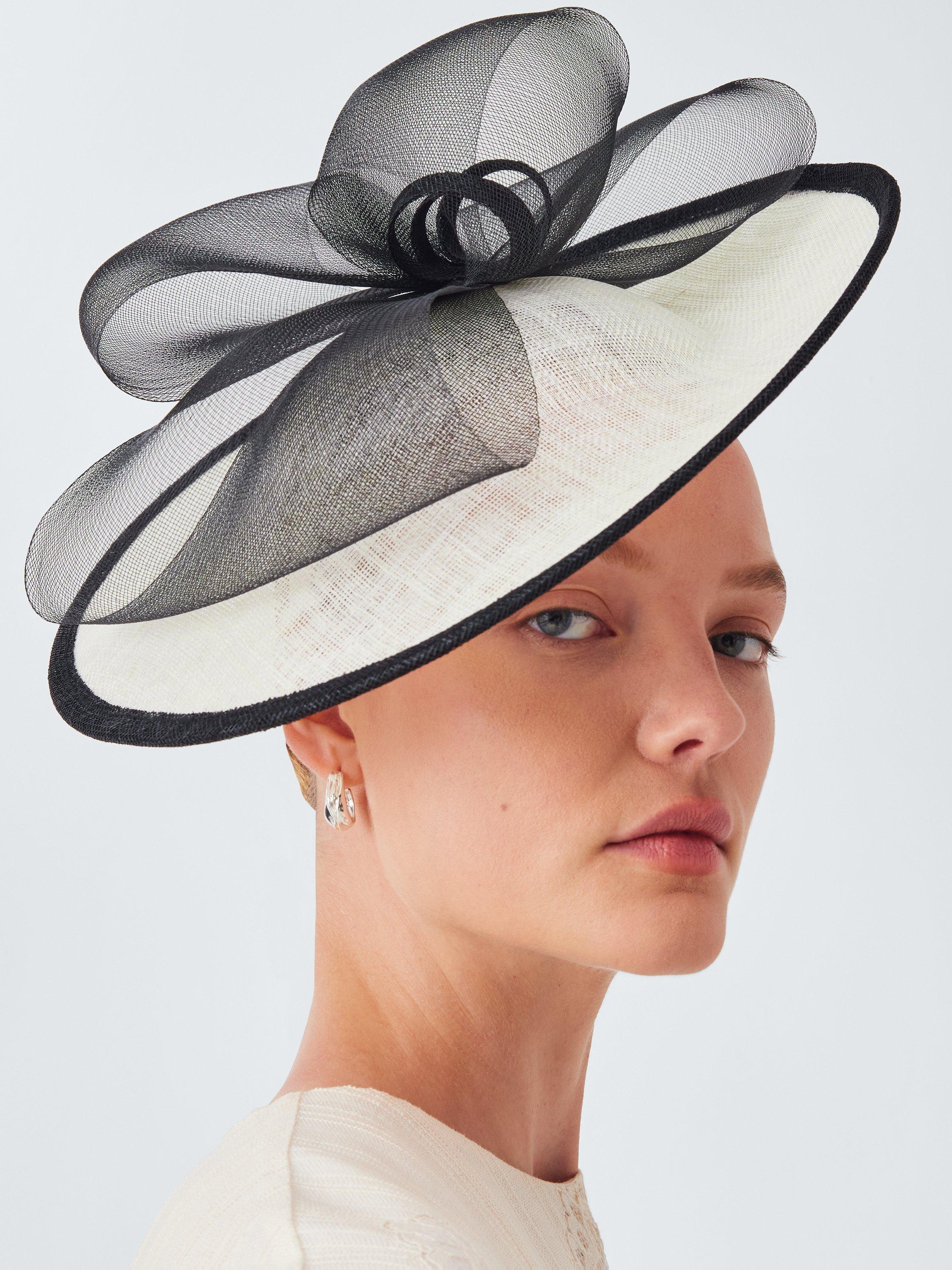 Product image 1 of 4, which shows John Lewis Dahlia Contrast Headband, Ivory/Black