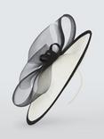 John Lewis Dahlia Contrast Headband, Ivory/Black