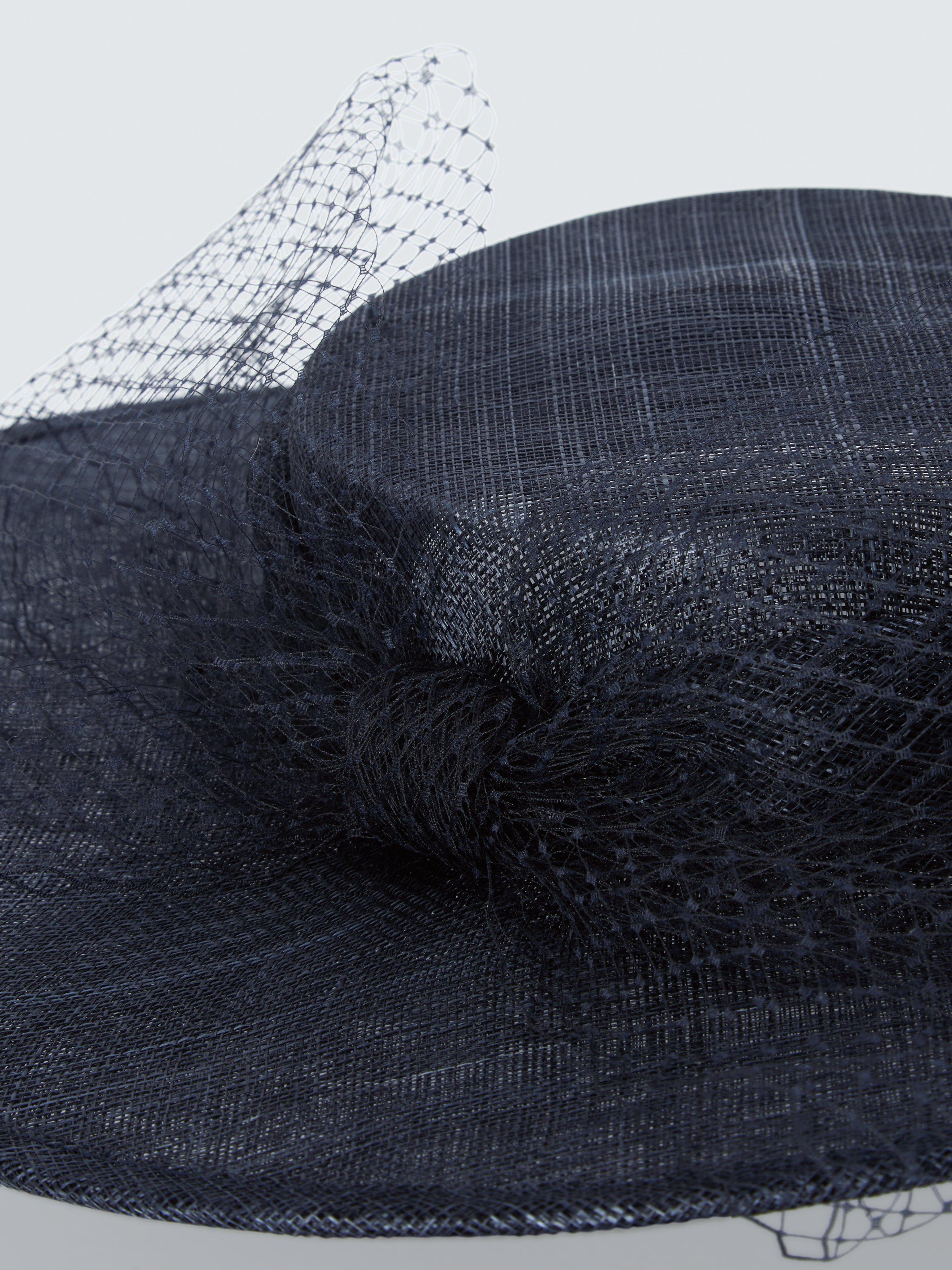 Product image 3 of 4, which shows John Lewis Darcy Boater Hat, Navy