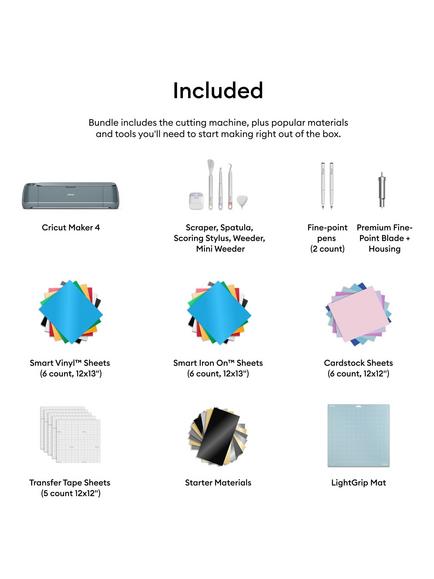 Cricut Maker 4 Essentials Cutting Machine Bundle - view 2, Sage