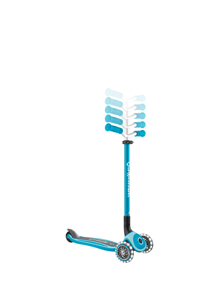 Globber Master Lights Scooter - view 2, Sky Blue
