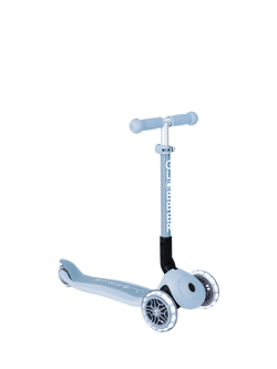 Globber Junior Foldable Lights Eco Scooter, Blueberry