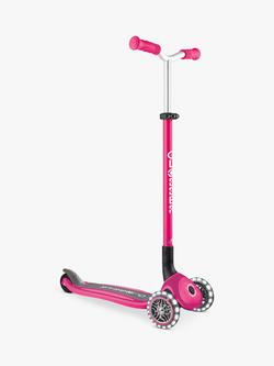Globber Master Lights Scooter, Light Pink