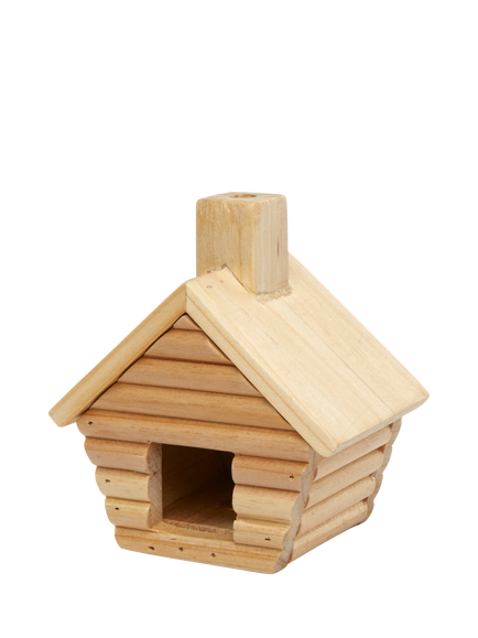 Kikkerland Cabin Incense Burner, Natural, Natural