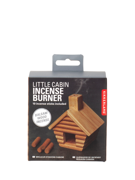 Kikkerland Cabin Incense Burner, Natural - view 2, Natural
