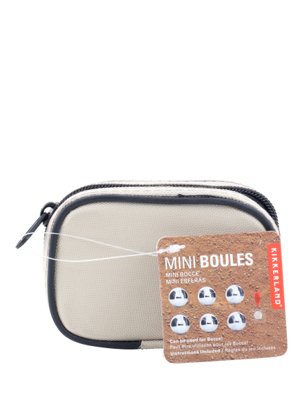 Kikkerland Mini Boules Set - view 2, Natural
