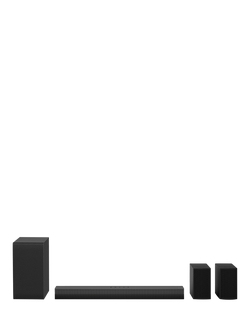 LG US40TR Bluetooth Soundbar with Wireless Subwoofer & Rear Speakers, Black, Black