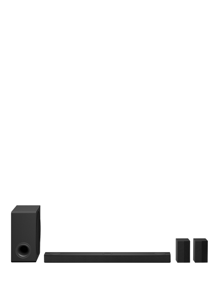 LG US80TR Bluetooth Wi-Fi Soundbar with Dolby Atmos, DTS:X, Wireless Subwoofer & Rear Speakers, Black, Black