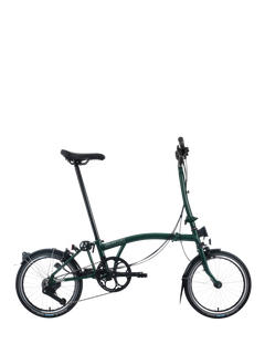Brompton C Line 12-Speed Mid Handlebar Folding Bike, Dune Sand
