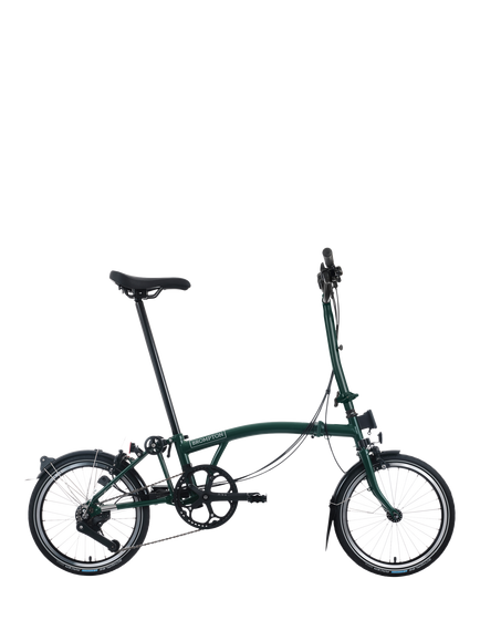 Brompton C Line 12-Speed Mid Handlebar Folding Bike, Dune Sand, Dune Sand