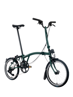 Brompton C Line 12-Speed Mid Handlebar Folding Bike, Dune Sand - view 2, Dune Sand