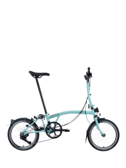 Brompton C Line 12-Speed Mid Handlebar Folding Bike, Turkish Green, Turkish Green