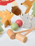 John Lewis Kids' Beech Wood Animal Croquet Set