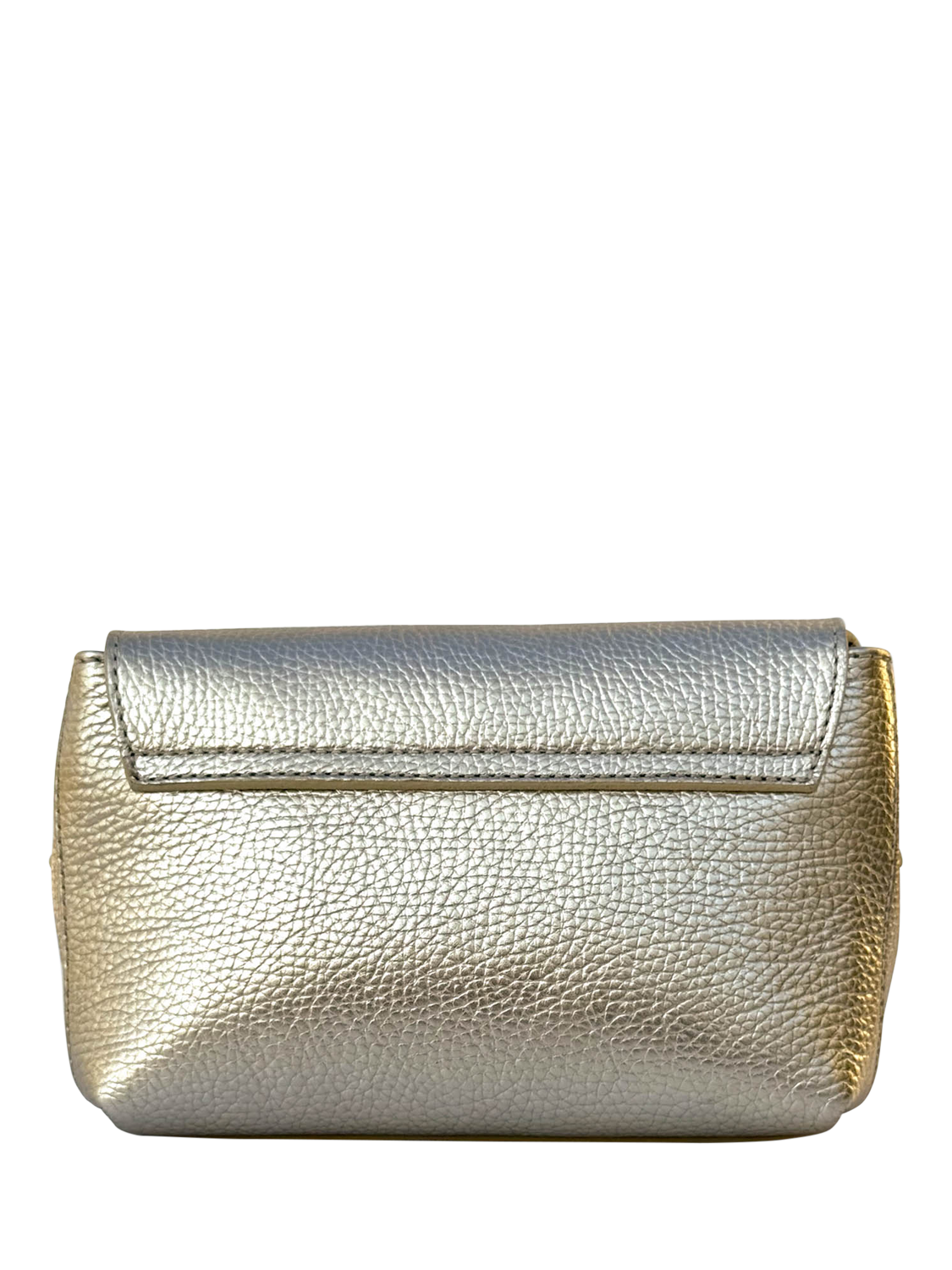 Product image 4 of 8, which shows Apatchy London The Maisie Leather Crossbody Bag, Gold