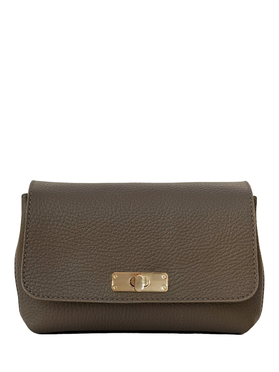 Product image 2 of 9, which shows Apatchy London The Maisie Leather Crossbody Bag, Mink