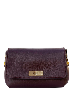 Apatchy London The Maisie Leather Crossbody Bag - view 2, Port