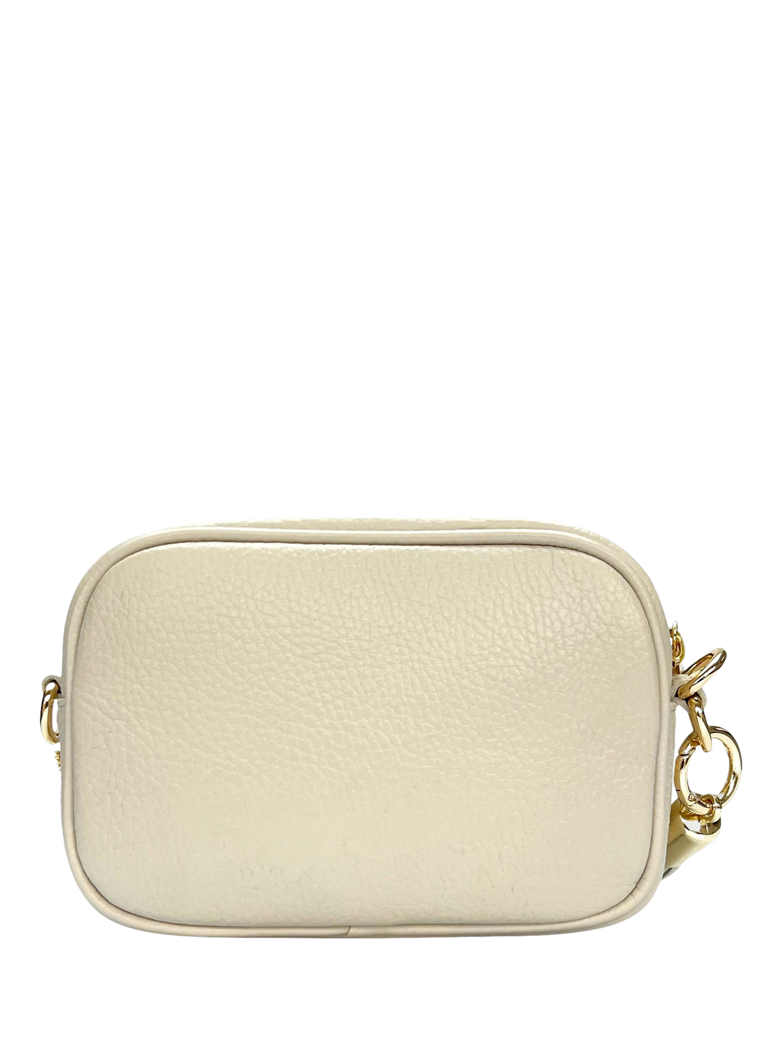 Product image 2 of 6, which shows Apatchy London The Mini Tassel Leather Shoulder Bag, Stone