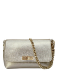 Apatchy London The Maisie Leather Crossbody Bag, Gold
