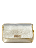 Apatchy London The Maisie Leather Crossbody Bag, Gold